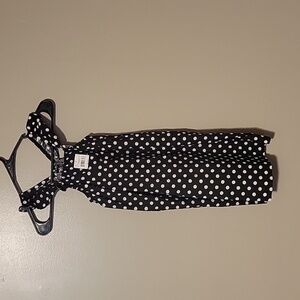 Miki B Dress Polka Dot‎ Black Girls Size 7 NWT